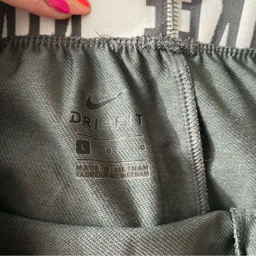 Nike Grey Logo Waistband Athletic Shorts